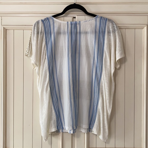 NWT Embroidered Striped J. Crew Top - Picture 5 of 5